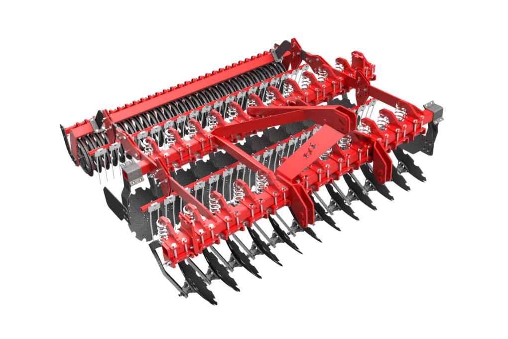 Brona talerzowa ciężka z zabezpieczeniem sprężynowym